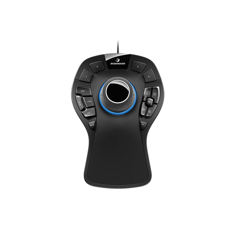 3Dconnexion SpaceMouse Pro (Souris 3D, câblé), Noir
