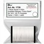 1739 Bobine de fil à coudre extra fort 100 m Blanc Ne 16/3 100% polyester pour machine à coudre 100% polyester