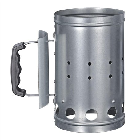 HI 60061 Allume-charbon pour barbecue en métal Argenté
