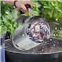 HI 60061 Allume-charbon pour barbecue en métal Argenté