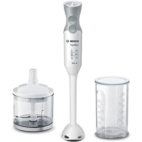Bosch MSM66020 Mixeur Plongeant 600 W, Gris/Blanc