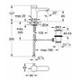 Grohe Mitigeur Lavabo Temporisé Eurosmart Cosmopolitan T 36318000 , Argent (Import Allemagne)