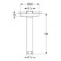 GROHE Bras de Douche Rainshower 27485000 (Import Allemagne)