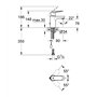 Grohe Robinet de Salle de Bains Eurosmart Cosmopolitan Chaînette Rétractable Bec Standard 3282700E (Import Allemagne)