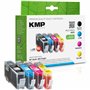 KMP 1712,0005 Cartouche d'encre Noir, Bleu, Rose, Jaune