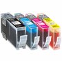 KMP 1712,0005 Cartouche d'encre Noir, Bleu, Rose, Jaune