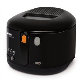 Seb Friteuse à huile, 1.2 kg de frites, Poignée rabattable, Hublot de contrôle, Compact, Simply One FF160800, Noir