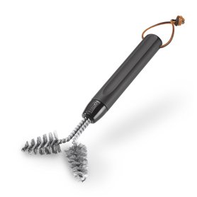 Weber Brosse de barbecue pour surfaces en fonte, idéale pour nettoyer les espaces entre les grilles - Noir (6495)