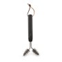 Weber Brosse de barbecue pour surfaces en fonte, idéale pour nettoyer les espaces entre les grilles - Noir (6495)