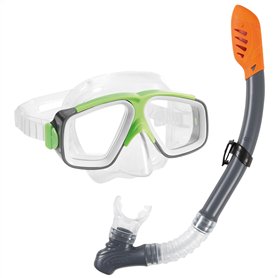 Intex Surf Rider I.6, Maschera e Boccaglio Unisex – Adulto, Nero/Rosso, 22.2 x 8.9 x 49.5
