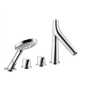 Hansgrohe Axor Hansgrohe - Robinet encastré - Mitigeur AXOR STARCK ORGANIC Set finition B/D 4 trous - Baignoire