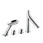 Hansgrohe Axor Hansgrohe - Robinet encastré - Mitigeur AXOR STARCK ORGANIC Set finition B/D 4 trous - Baignoire