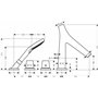 Hansgrohe Axor Hansgrohe - Robinet encastré - Mitigeur AXOR STARCK ORGANIC Set finition B/D 4 trous - Baignoire