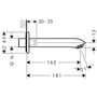 hansgrohe Metris Bec déverseur, chromé, 31494000