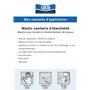 GEB Mastic d'étanchéité pour bonde de lavabo, évier, Baignoire, Douche ou pour Emboitement de tuyaux - Pot 200g - Beige