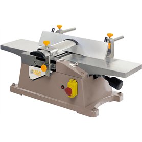 Fartools One Dégauchisseuse 1800W, largeur de coupe 155mm réglage de passe 0-3mm, table en métal 275x155mm inclinable 45°, vites