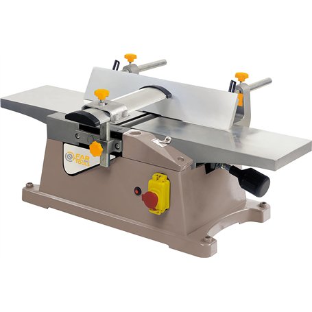 Fartools One Dégauchisseuse 1800W, largeur de coupe 155mm réglage de passe 0-3mm, table en métal 275x155mm inclinable 45°, vites