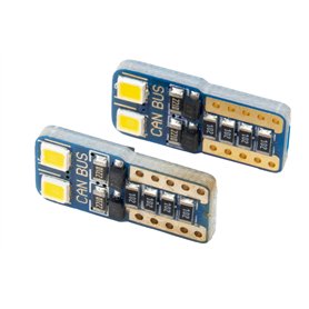 Superlite BOM12642 2AMPOULES LED CANBUS W5W, T10, 501, 194 WHITE ICE 2UD(Il ya 2 ampoules et pas 4. 4 est le nombre de leds.)