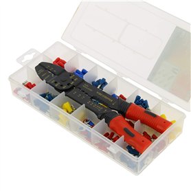 XL Tech 103601 Set di 190 capicorda, 40 morsetti a sgancio rapido, con pinze