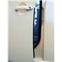 Carlinea 483671 Set di 2 profili salvaporta, neri, 45 cm