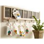 edding 17 FUNTASTICS TEXTILE FUN Marqueur pour textiles pour enfants - jaune, marron, bleu, rouge, vert - 5 stylos - pointe rond