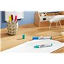 edding 17 FUNTASTICS TEXTILE FUN Marqueur pour textiles pour enfants - jaune, marron, bleu, rouge, vert - 5 stylos - pointe rond