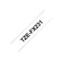 Brother TZE-FX231 Etiquettes Noir