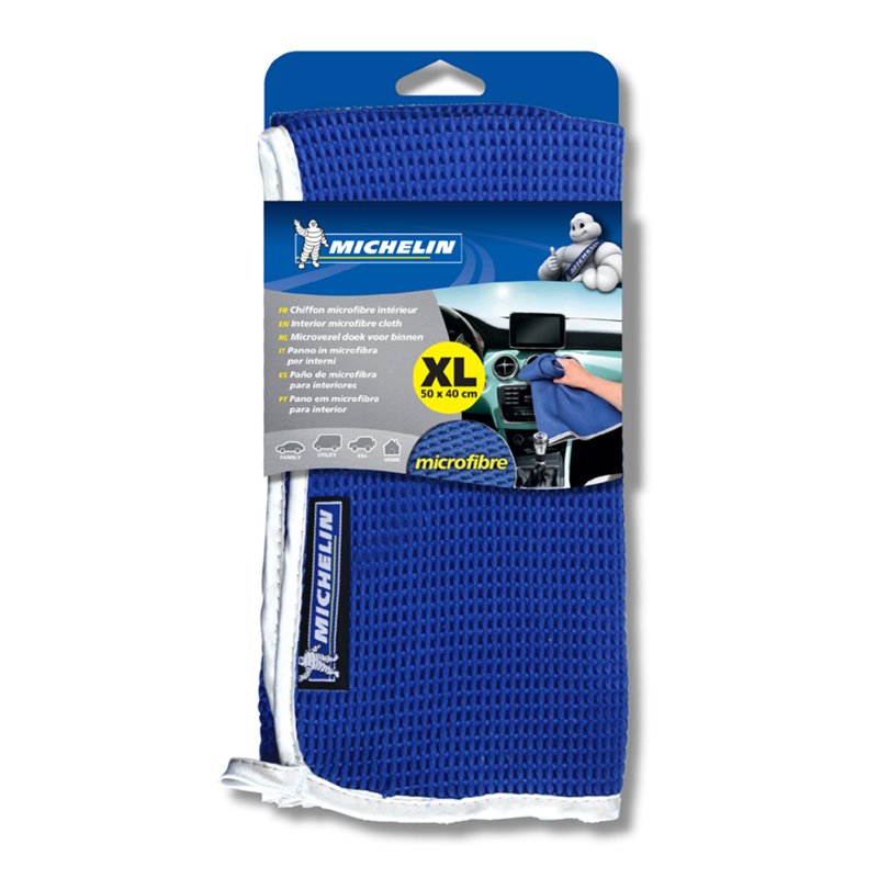Image secondaire de MICHELIN 009480 Chiffon Microfibre pour Intérieur, XL, Bleu