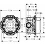 hansgrohe Corps d'encastrement avec robinet d'arrêt, 01850180