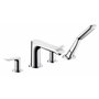 hansgrohe Metris Set de finition mélangeur 4 trous pour montage sur bord de baignoire, chromé, 31442000