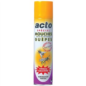 ACTO | AÉROSOL SPÉCIAL Contre Toutes Les espèces de Mouches et de moucherons | 400 ML | MOUCH2