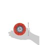 TIVOLY XT20222000778 - Cepillo CIRCULAR para taladro, hilos nylon rojo, decapado de madera diametro 100 mm grano 80