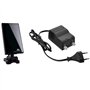 Maclean MCTV-970 Antenne de télévision DVB-T/T2 H.265 HEVC STB Interne-Externe Noir VHF/UHF Amplificateur SMD Alimentation AC 23
