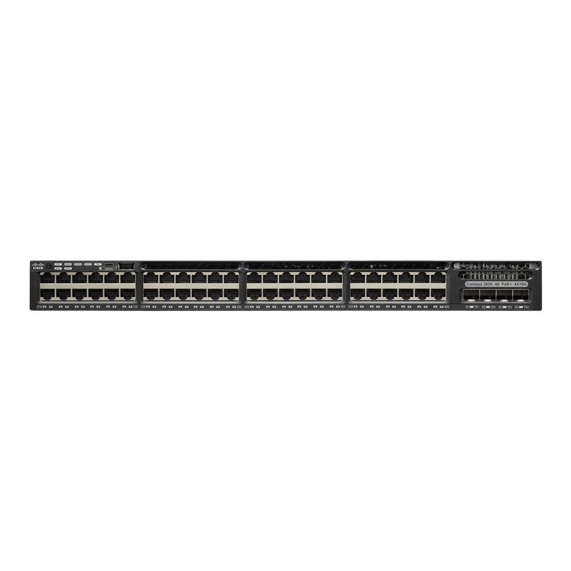 Image secondaire de Commutateur réseau Cisco Catalyst 3650-48PS-L, 48 Ports GbE PoE+, 4 Ports de Liaison Montante 1G, Ensemble de fonctionnalités LA