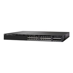 Commutateur réseau Cisco Catalyst 3650-24PD-L, 24 Ports GbE PoE+, 2 Ports de Liaison Montante 10G et 2 Ports de Liaison Montante