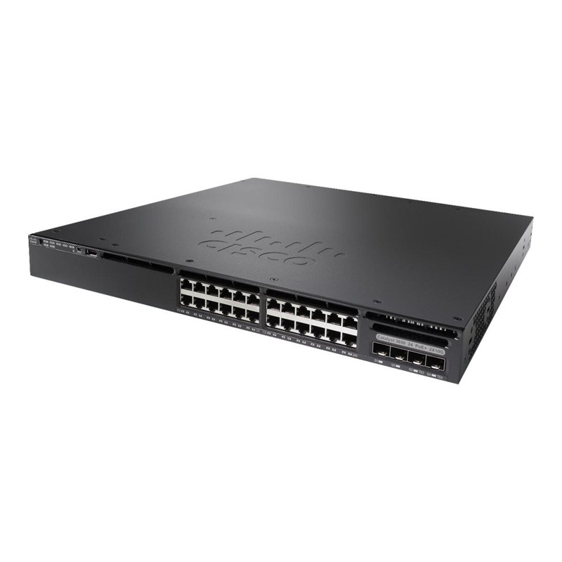 Cisco Commutateur réseau Catalyst 3650-24PD-S, 24 Ports Gigabit Ethernet (GbE) PoE+, Deux Liaisons Montantes 10 G et Deux Liaiso