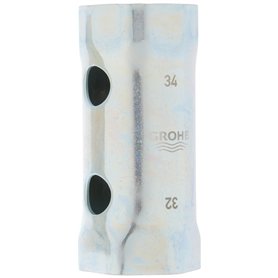 GROHE Clé à douille, chromé, 32 et 34 mm, 19332000 (Import Allemagne)