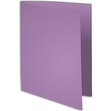 EXACOMPTA Paquet de 100 chemises Super 250 en carte 210 g, coloris lilas