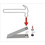 Ribitech 6301 Pince à œillet pour bâche avec 50 œillets Or