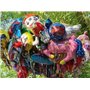 Grabo Ballon gonflable Ninja rouge, environ 60 x 70 cm