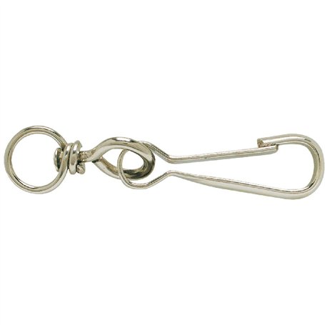 Chapuis 3233690028864 Porte-Mousqueton 'simplex' à touret en Acier zingué (80-1), Inconnu, Taille Unique