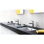 hansgrohe Focus Focus 100 Mitigeur de lavabo sans tirette ni vidage bas débit, chromé, 31513000