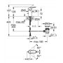 Grohe Mitigeur Monocommande de Bidet Bauedge Race – 23331 Kit Bonde de Vidage Chrome – 23331000,