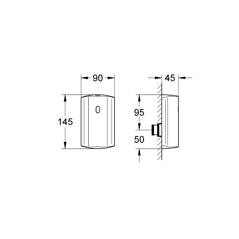 Image secondaire de Grohe 37751001 pour Urinoir Tectron