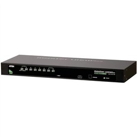 Aten CS1308 commutateur écran, clavier et souris Grille de montage Noir - Commutateurs écran-clavier-souris (USB, PS/2, USB, PS/