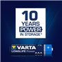 Varta Alcaline AAA (LR03) Batteries Longue durée 1,5 V – Lot de 4