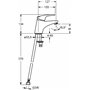 Hansa 1162283 7833816 Mix Mitigeur de lavabo à levier simple Chromé