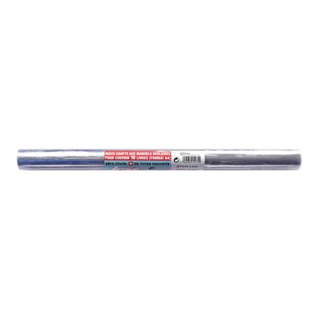 OXFORD Rouleau Couvre-Livres School Roll 40x550cm PVC Lisse Epaisseur 8/100e Incolore