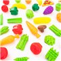 KidKraft 115 Pièces Ensemble de Jouets de Cuisine Tasty Treats, Accessoire pour Dinette, Fruits légumes factices, Accessoires en
