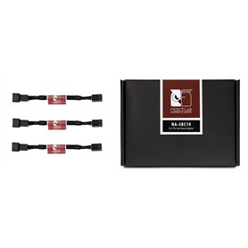 Noctua NA-SRC10, Adaptateurs Faible Bruit 3 Broches pour Ventilateurs de PC (Noir)